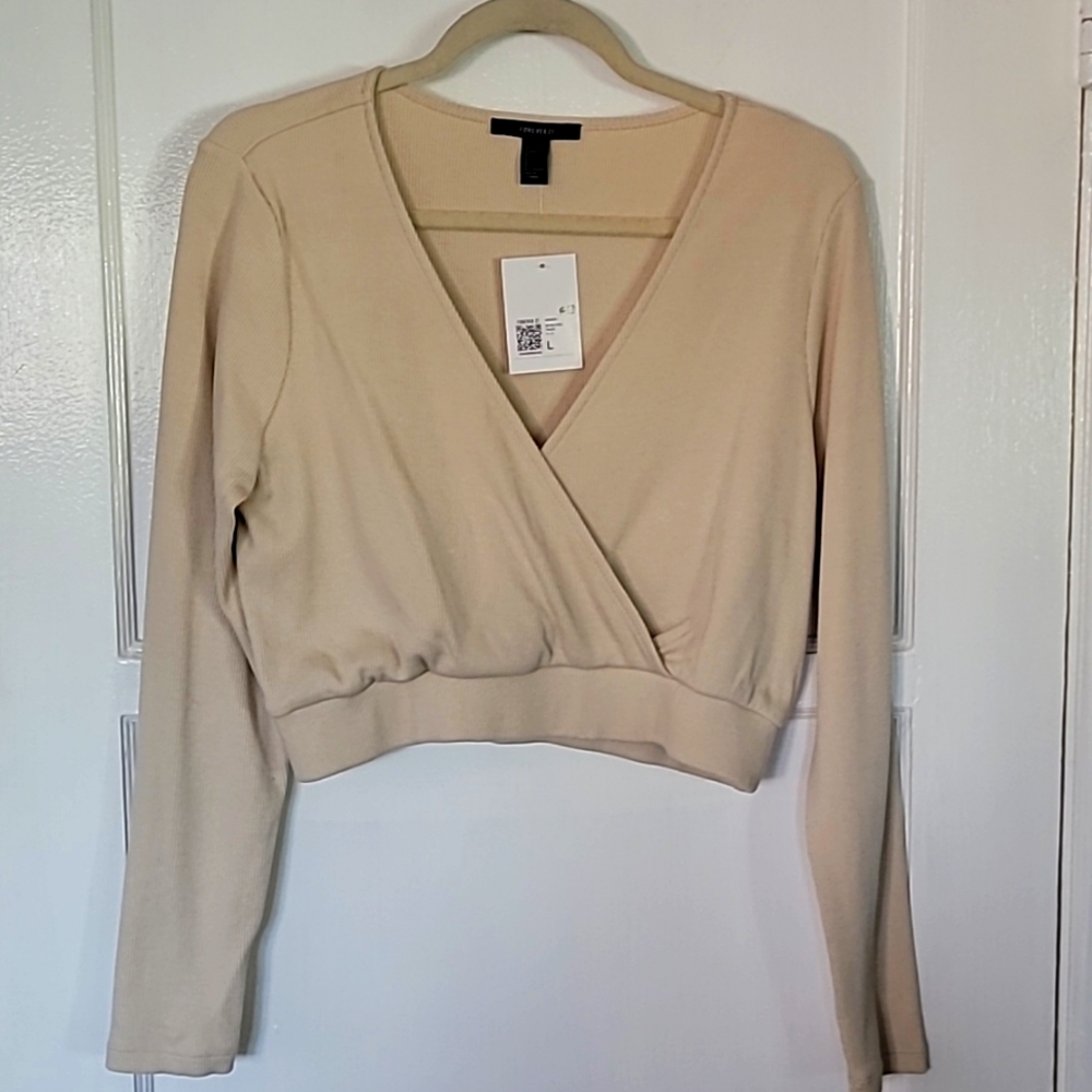Womens Cropped ribbed top